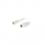 Wentronic Goobay SAT/Antenas savienojuma kabelis, balts, 1.5 m - F-Spraudnis IEC/Koax-Ligzda (11829)