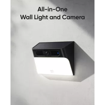 Anker Innovations Eufy Solar Wall Light Cam S120 - tīkla novērošanas kamera - laikapstākļiem izturīga - krāsa (diena/nakts)