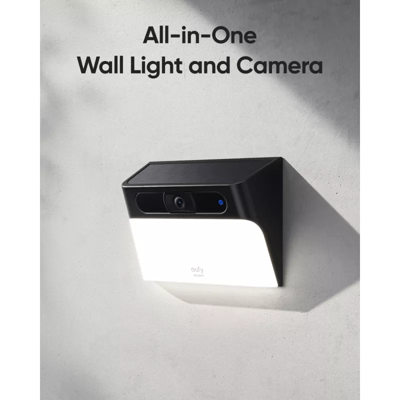 Anker Innovations Eufy Solar Wall Light Cam S120 - tīkla novērošanas kamera - laikapstākļiem izturīga - krāsa (diena/nakts)
