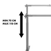 Manuāli augstumā regulējams galds MACLEAN MC-790NG — maks. slodze 60 kg, maks. augstums 120 cm