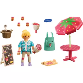 Playmobil Country Pašdarināts Zemeņu Ievārījuma Stends