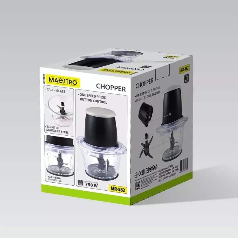 Maestro virtuves kombains MR-582 750W elektriskais smalcinātājs