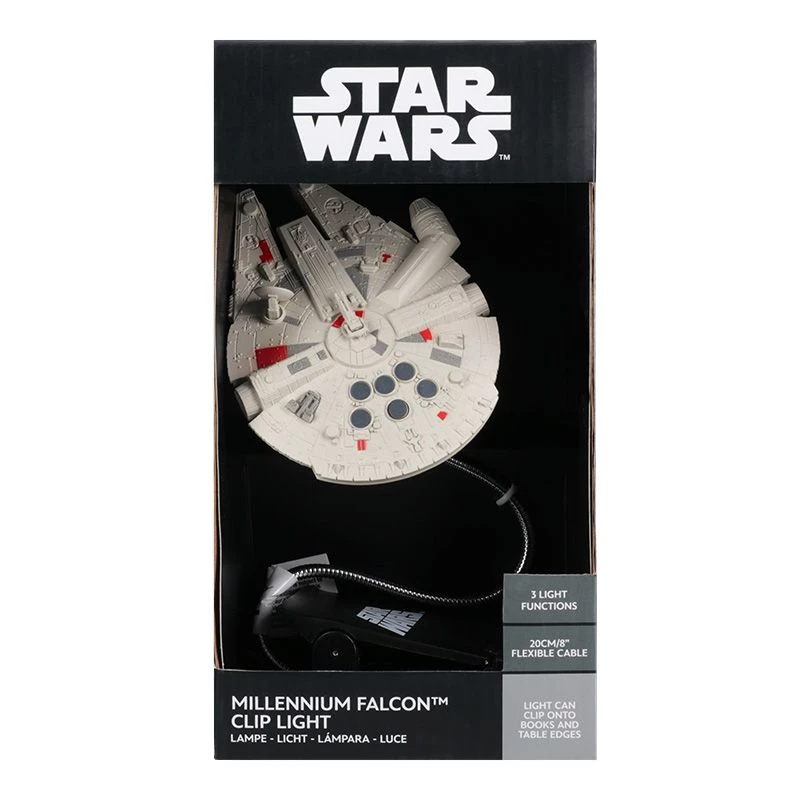 Paladone Star Wars Millenium Falcon Clip Light - Grāmatas gaisma