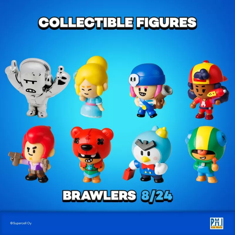 Brawl Stars S1 Figūriņas - 8 Pakas Deluxe Kaste VER.B