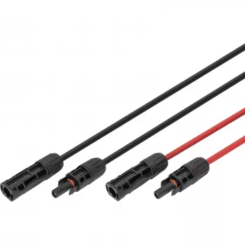 Sauļošanās pagarinātājkabelis Digitus DK-SCEC66-0100 6 mm² MC4 10 m Melns Sarkans