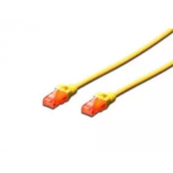 Patch cord Digitus CAT 6 U/UTP LSZH DK-1617-005/Y, 0,5 m, dzeltens