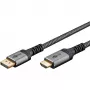 Goobay 65268 Video kabeļa adapteris 1 m DisplayPort–HDMI pelēks (65268)