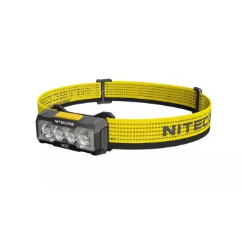 Nitecore NU27 LED galvaslampa melna/dzeltena, 600 lūmeni