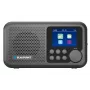 Modinātājradio BLAUPUNKT DR8BK — digitālais modinātājpulkstenis ar FM/DAB+, Bluetooth 5.3, 2W, 1800 mAh, USB uzlādi, melns
