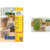 AVERY apaļās etiķetes L7105-25 40 mm kraftpapīrs 100% – 25 loksnes iepakojumā
