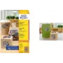 AVERY apaļās etiķetes L7105-25 40 mm kraftpapīrs 100% – 25 loksnes iepakojumā