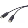 Renkforce optiskās šķiedras / DisplayPort savienojuma kabelis, DisplayPort spraudnis, DisplayPort spraudnis, 20.00 m, melns RF-6117770, 8K UHD DisplayPort kabelis