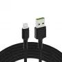 Green Cell KABGC05 Lightning kabelis 1,2 m Melns