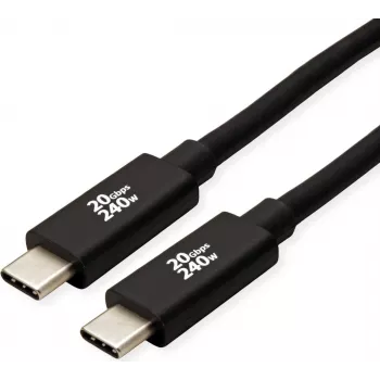 ROLINE USB4 Gen2x2 20Gbit/s kabelis C-C ST/ST 240W 3m