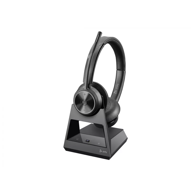 Poly Savi 7320 Stereo Microsoft Teams sertificētas DECT 1880-1900 MHz Top EMEA - INTL angļu val. Eiropas spraudnis