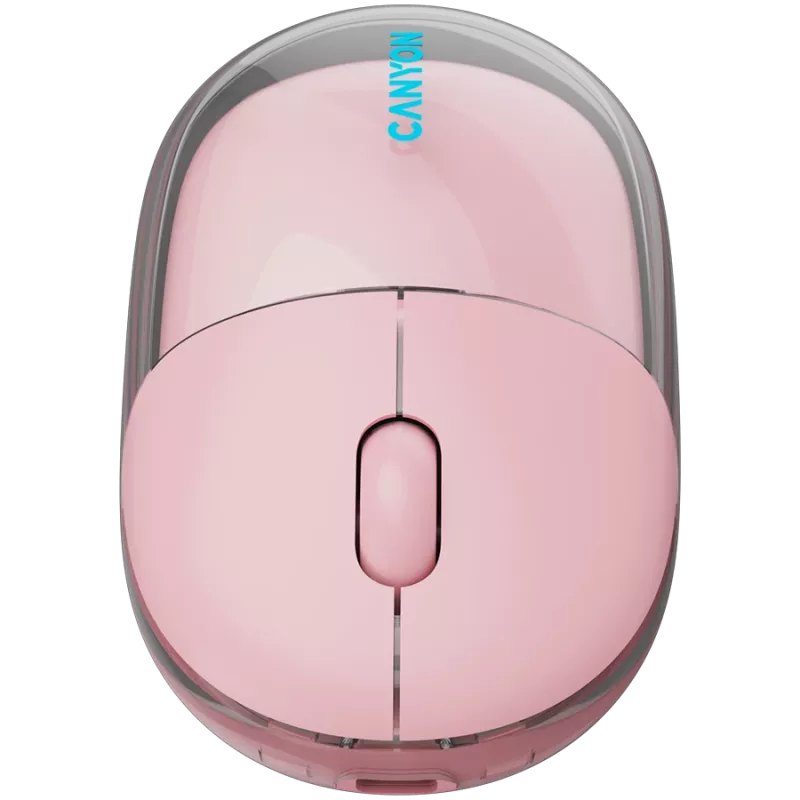 CANYONE pele OnClick 24 BT/Bezvadu Caurspīdīga/Rozā