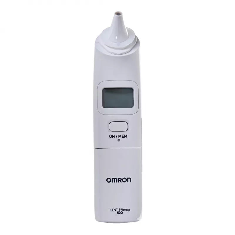 Omron Gentle Temp 520 kontakta ausu termometrs balts