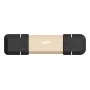 Silicon Power DS72 1 TB portatīvais SSD, USB 3.2 Gen 2, USB-A/USB-C, zelta