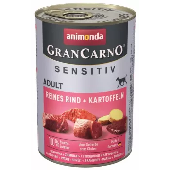 ANIMONDA GranCarno Adult Sensitiv Liellopa gaļa ar kartupeļiem - mitrā suņu barība - 400g