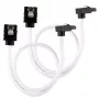 Corsair CC-8900279 Premium SATA kabelis ar pinumu, leņķveida, 30 cm, balts, 2 gab.