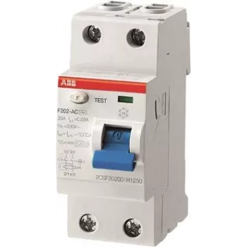 ABB Noplūdes strāvas slēdzis 25A F202A-25/0,3 pro M compact 2pol. 300mA F202A-25/0,3 (2CSF202101R3250)