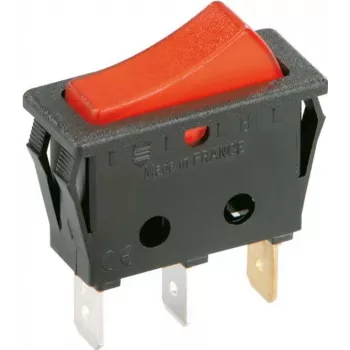 Bachmann 924.112 - Slēdzis šūpojošs - 1P - Melns - Sarkans - 250 V