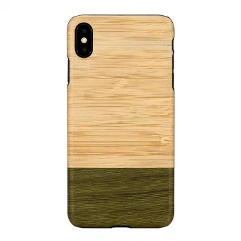 Viedtālruņa maciņš man and wood iPhone XS Max — bambusa meža koka aizmugure, aizsargājošs apvalks