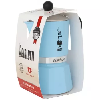 Bialetti Rainbow 0.06 L Alumīnija Termoplastiska Zila Kafijas Automāts