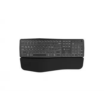 NATEC PORIFERA bezvadu tastatūra Home/Office Bluetooth QWERTY US International Melna