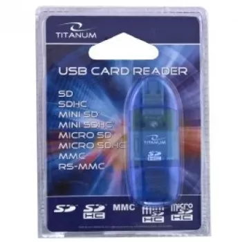 Karšu lasītājs Titanum TA101B USB 2.0, zils