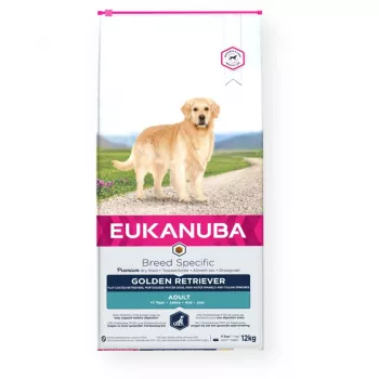 Eukanuba Golden Retriever suņu ēdiens ar vistu, 12 kg