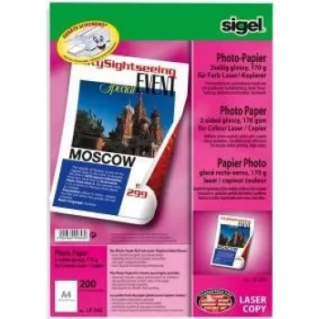 Foto papīrs A4 Sigel LP342 Balts