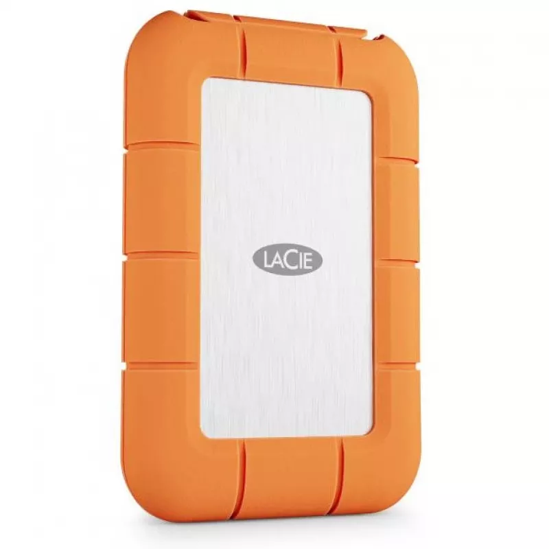 LaCie Rugged SSD4 STND4000400 4 TB ārējais SSD USB4 Gen 3x2 Thunderbolt USB Type-C, oranžs/nerūsējošs tērauds