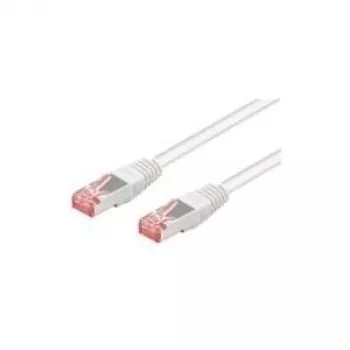 Wentronic Goobay CAT 6 savienojuma kabelis, S/FTP (PiMF), Balts, 50 m - LSZH halogēnu nesaturošs, Varš (93510)