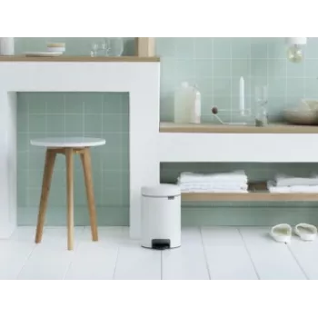 Brabantia 112126 atkritumu spainis 3 l apaļš balts (11 21 26)