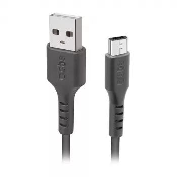 SBS TECABLEMICRO2K 2m USB A Micro-USB B vīriešu vīriešu melns USB kabelis (TEKabelMICRO2K)