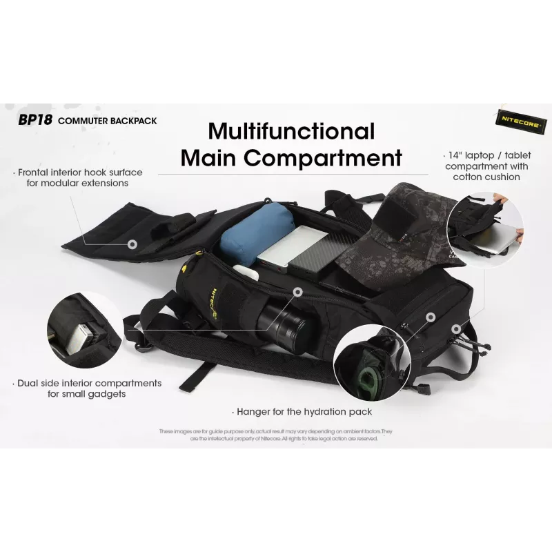 Nitecore BP18 portatīvā datora mugursoma
