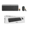 Bezvadu tastatūras un peles komplekts Logitech MK470 Slim Combo, grafīts