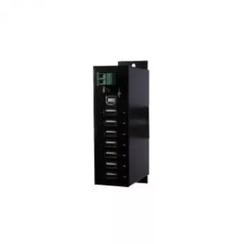 EXSYS USB 2.0 7 portu centrmezgls 480 Mbit/s Melns