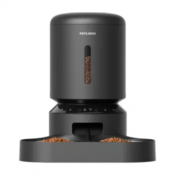 Automātiskā barotava mājdzīvniekiem Aptel Granary PL-AF103-36B, 5 L, divas bļodas, Wi‑Fi (melna)