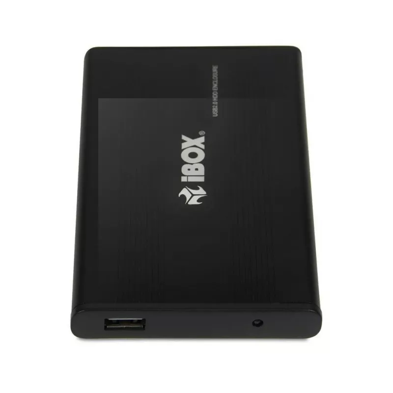 iBox HD-01 IEU2F01 2,5" ārējā HDD kaste, SATA, USB 2.0, alumīnija, melna