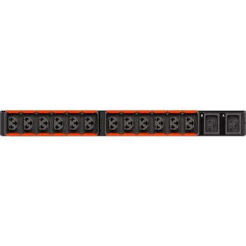 Vertiv Geist RTS, Uzraudzīts (vienības līmenī), 1U, ieeja (2) IEC60320 C20 100-240V 16A vai 20A, kombinētās izejas (12) C13 vai C19 (VA4U21A0)