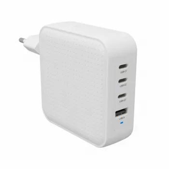 Hyper HyperJuice 100W USB-C GaN Ceļojumu Lādētājs 3C+1A - Balts (HJ1002WHWWGL)
