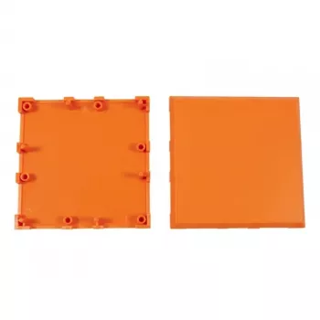 ALLNET Brick'R'knowledge Plastmasas korpuss 2x2 oranžs augša un apakša 10 komplekti