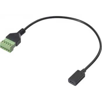 Renkforce USB-C adaptera kabelis [1x ligzda - 1x spailes savienojums] RF-6443954 30 cm