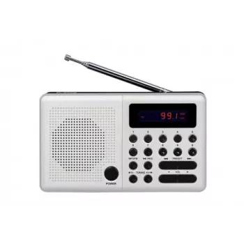 Eltra Radio Pliszka pārnēsājamais radio USB, FM balts