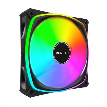 MONTECH RX120 PRO MELNS 120mm ARGB korpusa ventilators