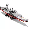 Būvējams modelis Cobi HMS Belfast 1:300 mēroga COBI-4844, vēsturiskā Karaliskā flotes vieglā kreisera displeja modelis