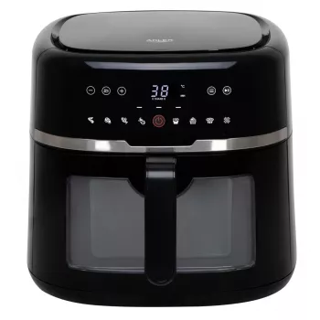 Fritējs Adler AD 6318 — 8 L, 2200 W, LED displejs, 9 programmas, melns