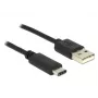 USB kabelis DeLOCK 0.5m USB 2.0-A USB 2.0-C